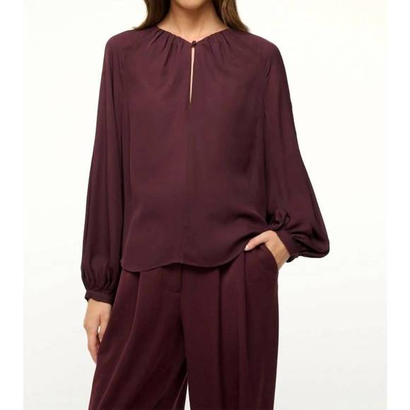 NEW STAUD fabian top in merlot - Picture 1 of 2